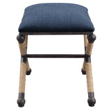 Benches, Ottomans & Stools Firth Small Navy Fabric Bench