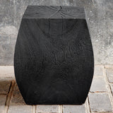 Benches, Ottomans & Stools Grove Black Wooden Accent Stool