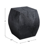 Benches, Ottomans & Stools Grove Black Wooden Accent Stool
