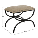 Benches, Ottomans & Stools Hacienda Plush Latte Small Bench