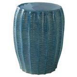Benches, Ottomans & Stools Harbor Aque Blue Garden Stool