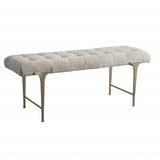 Benches, Ottomans & Stools Imperial Upholstered Gray Bench
