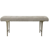 Benches, Ottomans & Stools Imperial Upholstered Gray Bench
