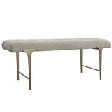 Benches, Ottomans & Stools Imperial Upholstered Gray Bench