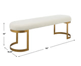Benches, Ottomans & Stools Infinity Gold Bench