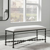 Benches, Ottomans & Stools Iron Drops Cushioned Bench