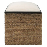 Benches, Ottomans & Stools Island Square Straw Accent Stool