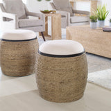 Benches, Ottomans & Stools Island Straw Accent Stool