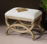 Benches, Ottomans & Stools Karline Natural Linen Small Bench