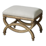 Benches, Ottomans & Stools Karline Natural Linen Small Bench