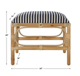 Benches, Ottomans & Stools Laguna Small Striped Bench