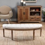 Benches, Ottomans & Stools Leggett Tufted White Bench