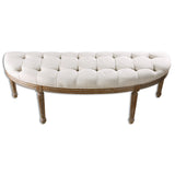 Benches, Ottomans & Stools Leggett Tufted White Bench
