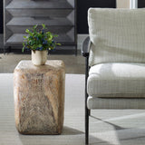 Benches, Ottomans & Stools Loophole Bleached Wash Accent Stool