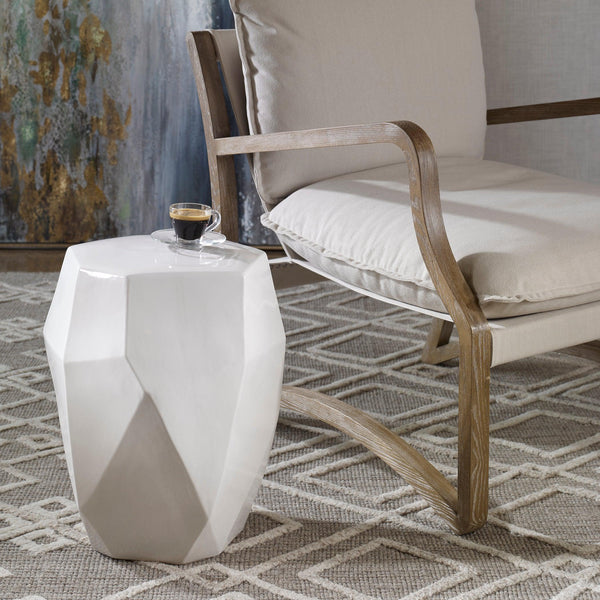 Benches, Ottomans & Stools Maquette White Garden Stool
