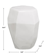 Benches, Ottomans & Stools Maquette White Garden Stool