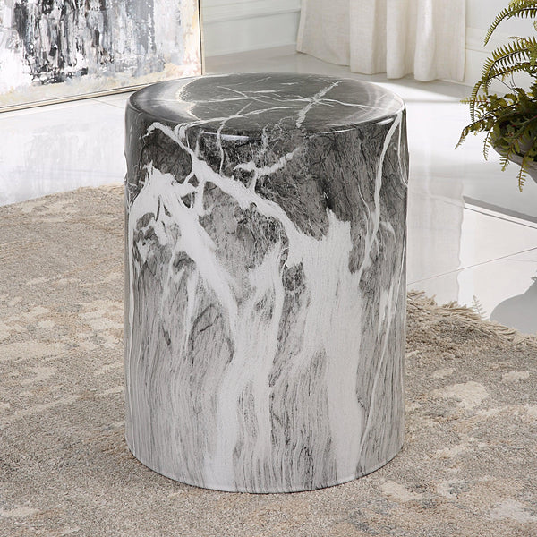 Benches, Ottomans & Stools Marvel Marbled Garden Stool