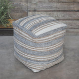 Benches, Ottomans & Stools Mesick Handwoven Gray Pouf