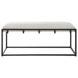 Benches, Ottomans & Stools Paradox Iron & Fabric Bench