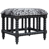Benches, Ottomans & Stools Rancho Faux Cow Hide Small Bench