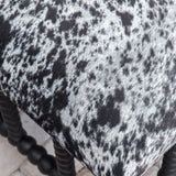 Benches, Ottomans & Stools Rancho Faux Cow Hide Small Bench