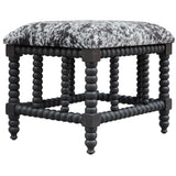 Benches, Ottomans & Stools Rancho Faux Cow Hide Small Bench