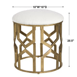 Benches, Ottomans & Stools Trellis Geometric Accent Stool