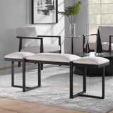 Benches, Ottomans & Stools Triple Cloud Modern Upholstered Bench