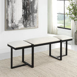 Benches, Ottomans & Stools Triple Cloud Modern Upholstered Bench