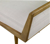 Benches, Ottomans & Stools Waylon Modern Ivory Bench