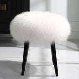 Benches, Ottomans & Stools Wooly Sheepskin Accent Stool