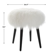 Benches, Ottomans & Stools Wooly Sheepskin Accent Stool