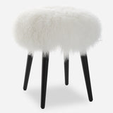 Benches, Ottomans & Stools Wooly Sheepskin Accent Stool