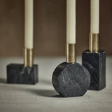 Candle Holders Marikina Marble Candle Holder // Black