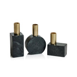 Candle Holders Marikina Marble Candle Holder // Black