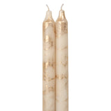 Candles & Matches 12" Taper Set // Cream & Gold