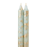 Candles & Matches 12" Taper Set // Pistachio & Gold