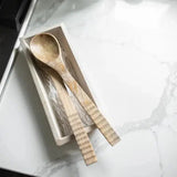 Carved Serving Utensils // Set of 2