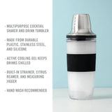 Cocktail Shaker FREEZE™ Insulated w/ Active Cooling Gel