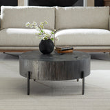 Coffee Table Adjoin Rustic Black Coffee Table