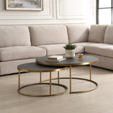 Coffee Table Aragon Gray Nesting Coffee Tables // Set of 2