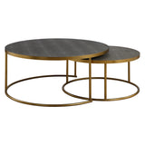 Coffee Table Aragon Gray Nesting Coffee Tables // Set of 2
