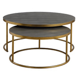 Coffee Table Aragon Gray Nesting Coffee Tables // Set of 2