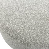 Coffee Table Avila Large Ottoman // Grey Boucle