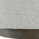 Coffee Table Avila Large Ottoman // Grey Boucle