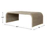 Coffee Table Calabria Woven Seagrass Coffee Table
