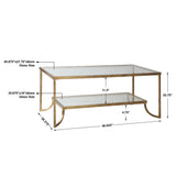 Coffee Table Katina Gold Leaf Coffee Table