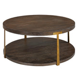 Coffee Table Palisade Round Wood Coffee Table