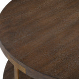 Coffee Table Palisade Round Wood Coffee Table