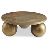 Coffee Table Triplet Antique Brass Coffee Table